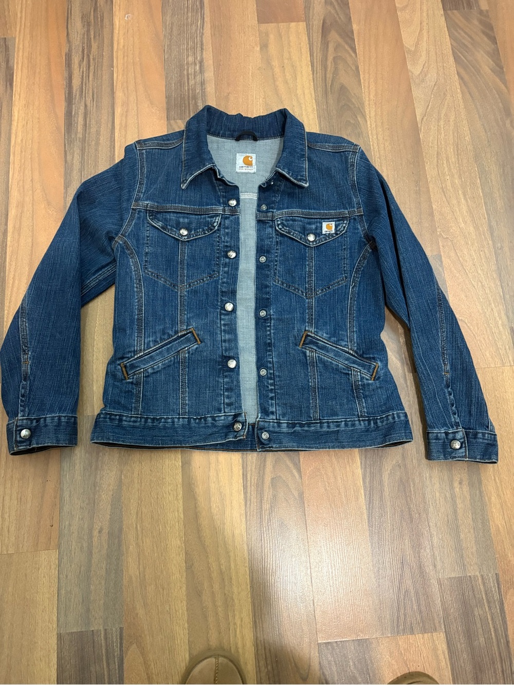Carhartt Women’s Indigo Blue Denim Trucker Jacket